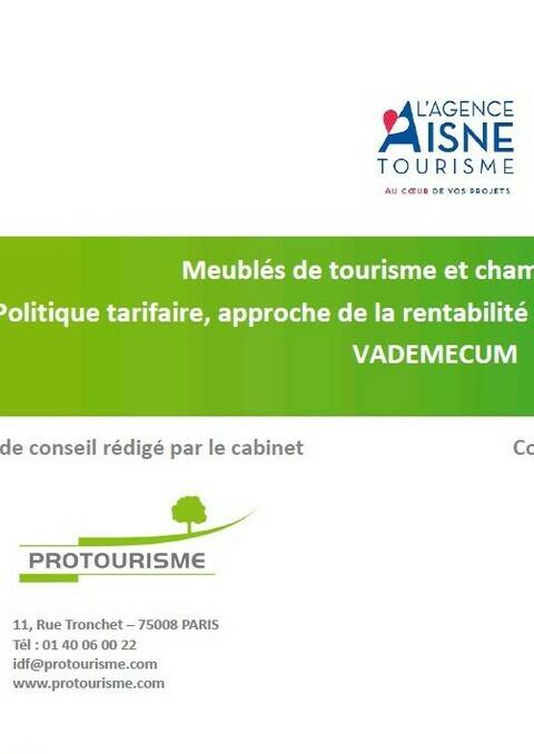 Guide conseil - Meublés de tourisme et chambre d'hôtes